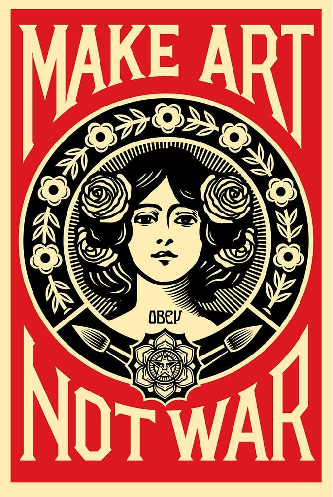 Shepard Fairey aka Obey - Make art not war